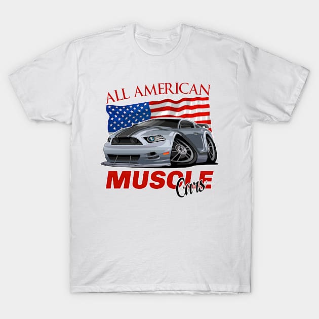 All American Muscle Cars T-Shirt by Wilcox PhotoArt